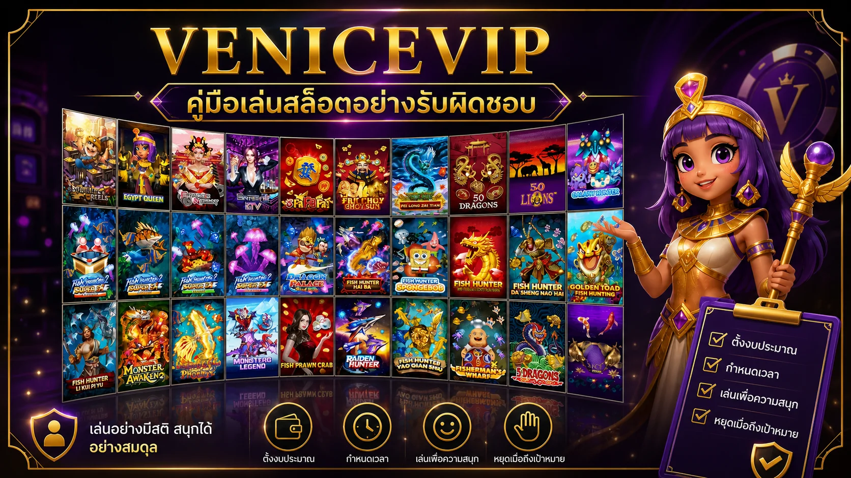 VENICEVIP คู่มือเล่นสล็อตอย่างรับผิดชอบสำหรับมือใหม่